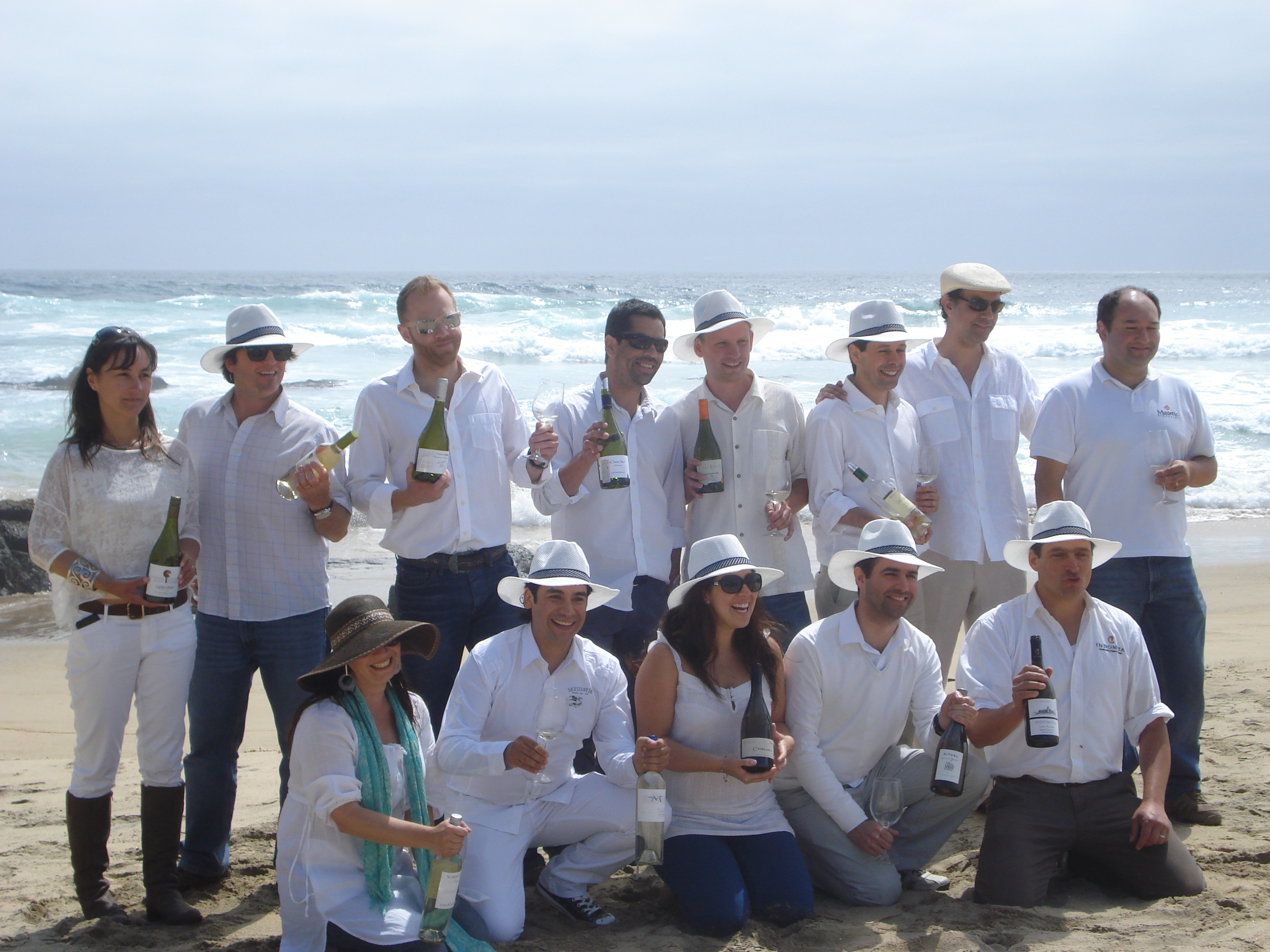 Alejandra, front middle, Kingston Family Vineyard's Assistant Winemaker with other winemakers from Casablanca Valley.