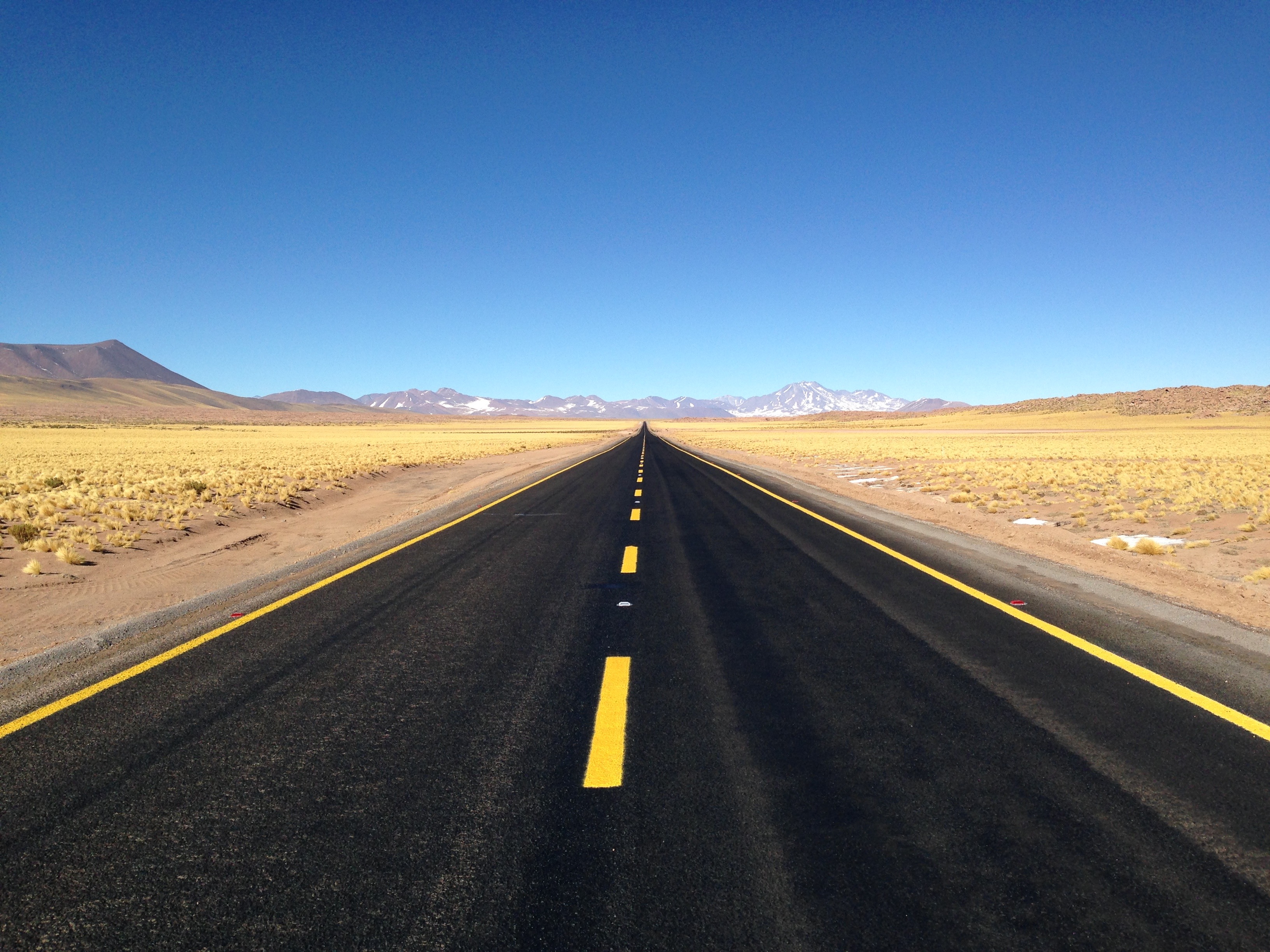Although it may feel like you're on the road to nowhere, this is actually the way to Atacama.